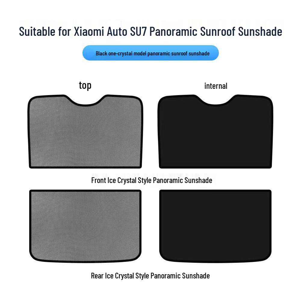 Xiaomi SU7 Pro/Max Sunroof Sunshade - Ice Crystal Heat Insulating Car Roof Curtain