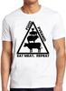Eat Meat Repeat Food Pyramid Animal Funny Meme Cult Movie Gift Tee T Shirt M792