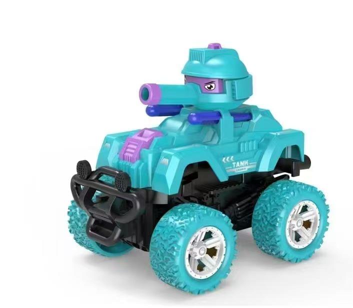 Children's Inertial Off-Road Tank Toy: Collision, Transformation, and Shell-Firing Action