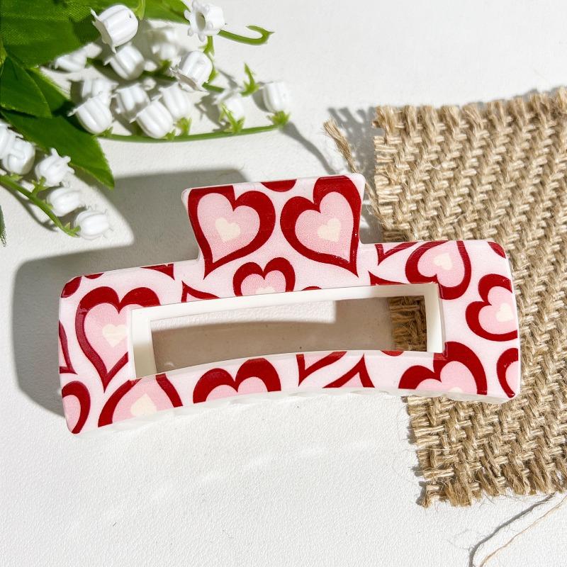 Uv-printed Square Gripper Sweet Fruit Print UpdoShark ClipHair Clip Hair Accessory