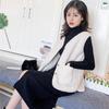 2023 Women's Korean-Style Imitation Lambskin Vest - New Autumn/Winter All-Match Waistcoat