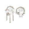 2Pcs/Set Creative Irregular Ccb Imitation Pearl Rings Women Vintage Metal Tassel Finger Ring Jewelry