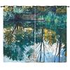 Curtain Oil Painting Landscape Firefly 3D Digital Printing Blackout Curtain Punching