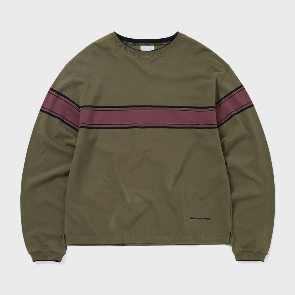 ThIS IS Never That Pk Line L S Tee oLive S