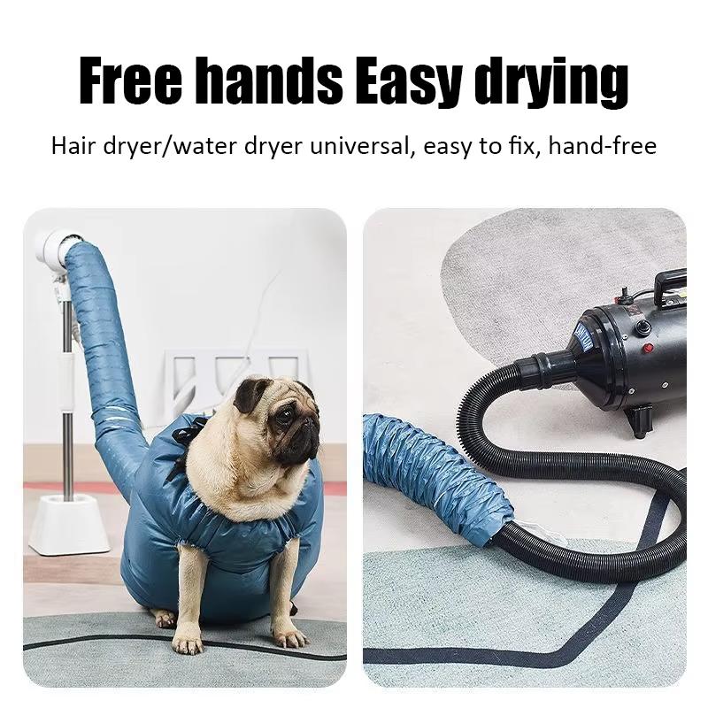 Folding Dog Hair Dryer Portable Pet Drying Bag Efficient Dogs Hair Dryers Blow Bag Cat Dryer Winter Pets Cleaning Accessories