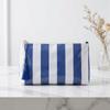 Large Capacity Striped Cosmetic Bag Waterproof Beach Storage Bag Fashion PVC Toiletry Bag  Women