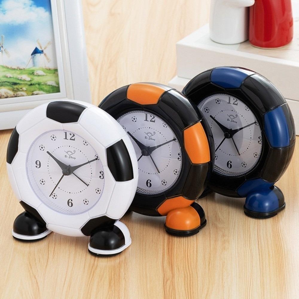 ABS Electronic Alarm Clock Football World Cup Clock Modern Soccer Shape Alarm Clock Study Room