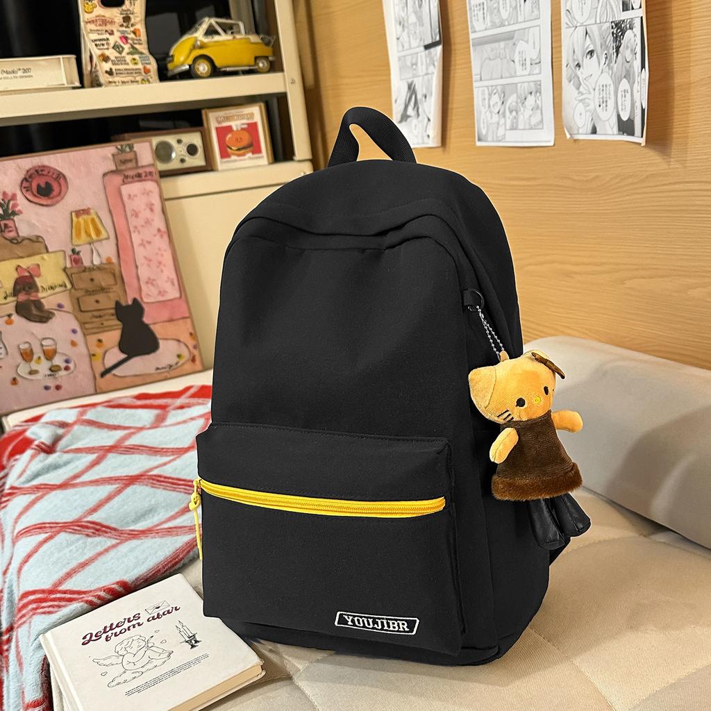 Schoolbag Simple College Student Schoolbag 1011 New Large-capacity Leisure Travel Backpack Printable Logo Backpack