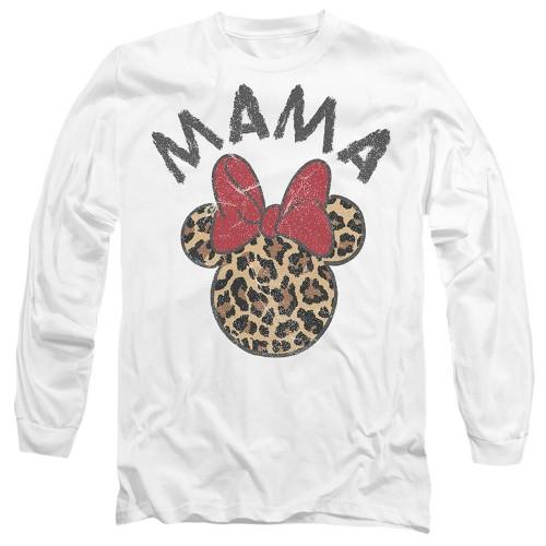 Disney Unisex Adult Mama Minnie Mouse Leopard Print Mothers Day T-Shirt