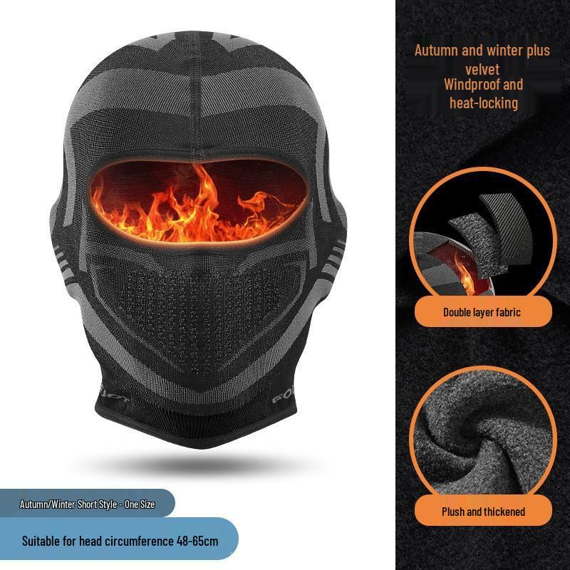 Men's Winter Windproof Cycling & Motorcycle Face Mask - Helmet-Compatible, Ski Neck Warmer