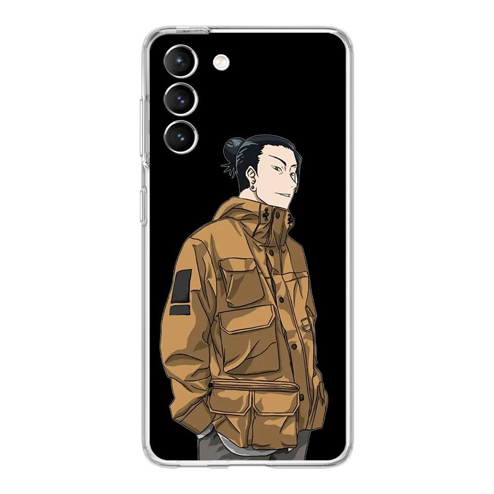 Módní Jujutsu Kaisen Cool pouzdro na telefon pro Samsung Galaxy S22 5G S20 Ultra S21 FE 5G S10E S9 S8 S10 Plus Note 20 10 Průhledný kryt