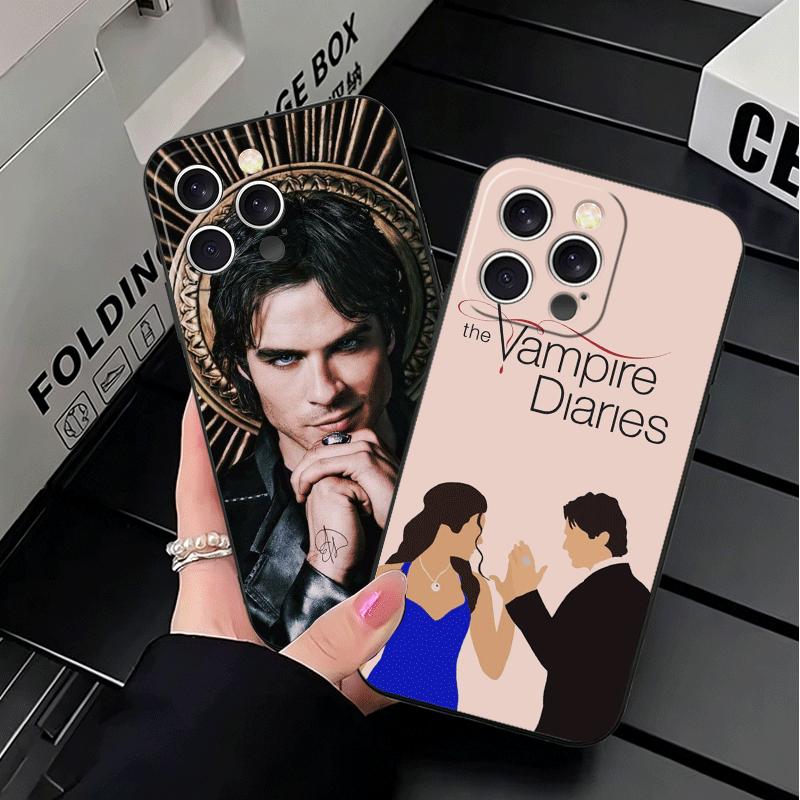 The Vampire Diaries Soft Phone Case for iPhone 16 16E 17 Air 15 Pro Max 14 Plus 13 Mini 11 12 7 Black Cover Back Shell