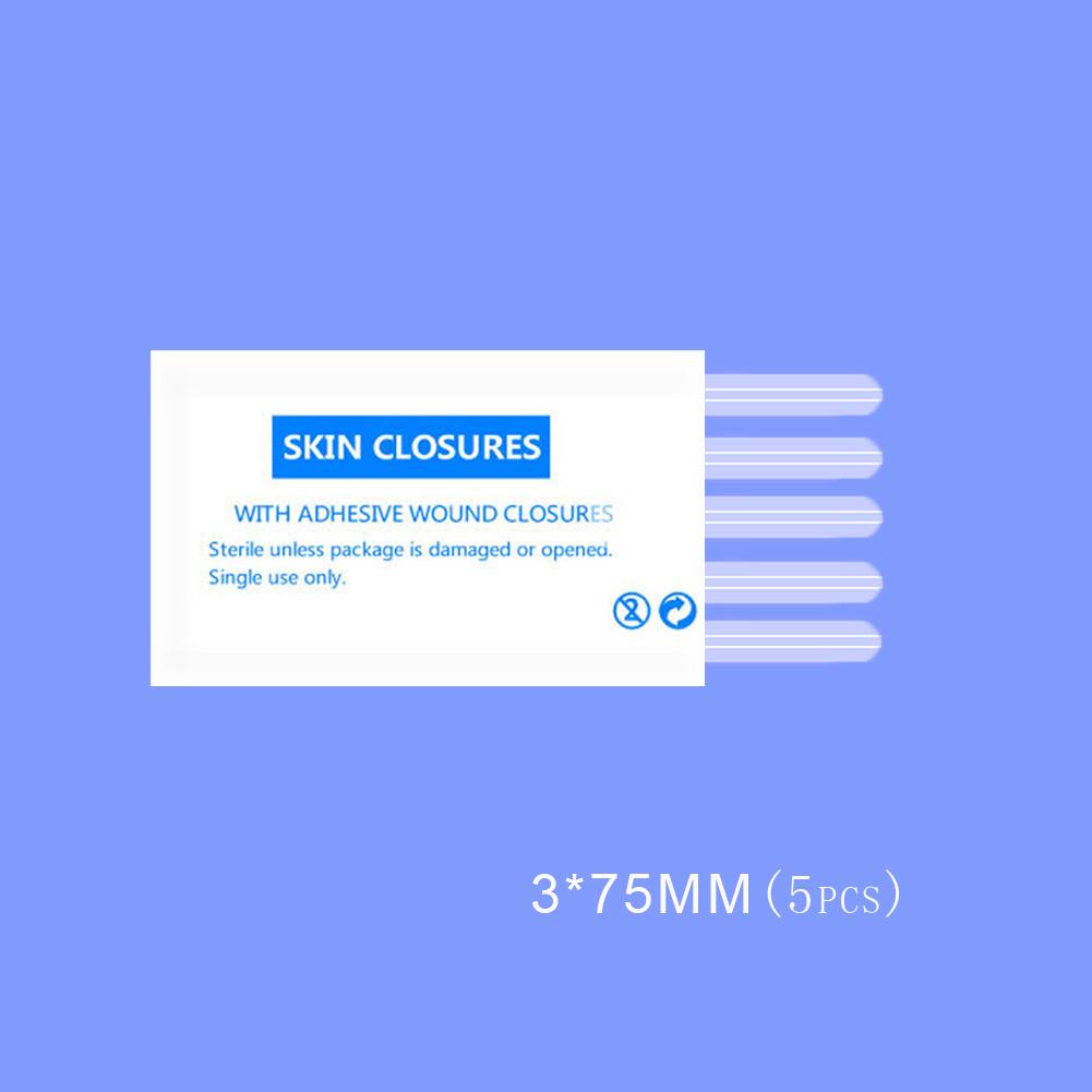 

1 комплект 5 размеров Бесшовная медицинская лента Хирургия Послеродовая Кожа Рана Полоска Натягивающаяся Плотная Защита от скорости Безопасная Косметическая лента 3*75mm(5pcs)