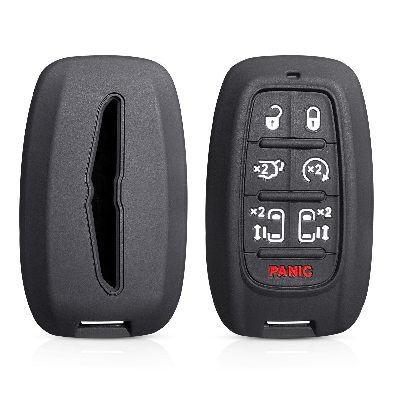 

For Chrysler Pacifica 2017 2018 2019 Voyager 2020 Proximity Silicone Key Fob Case Holder Keychain Box Replacement Car Key Cover