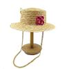 Chain Strap Straw Hat Women's Summer Sun Hat Straw Hat Outdoor Travel Sun Protection Beach Hat  Sombrero Para Sol Mujer