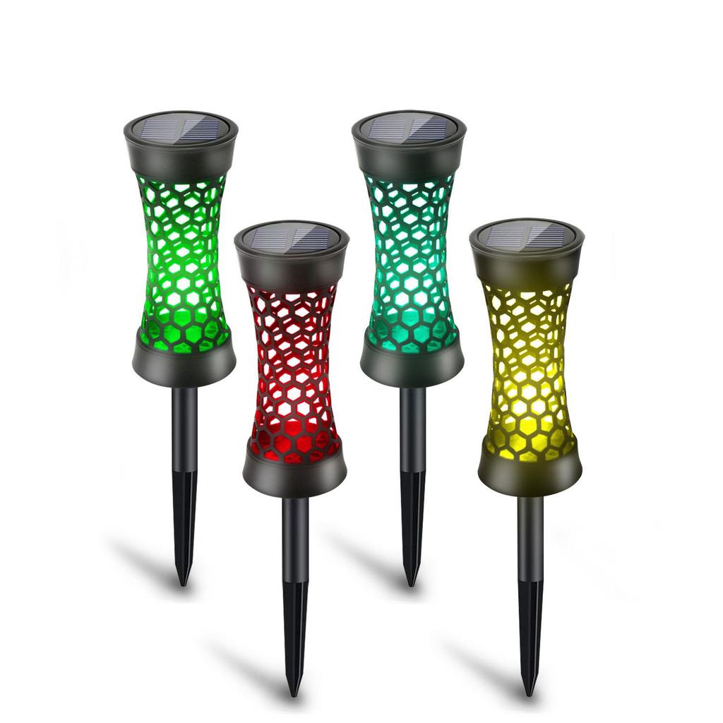 Newest RGB Outdoor Solar Lawn Lamps Garden Landscape Atmosphere Decorative Lighting Camping Ground Lamp IP65 Waterproof Hot