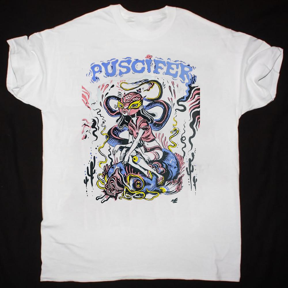 Puscifer Band White T-Shirt Cotton Unisex Short Sleeve  RD242 Unisex T-Shirt XXXL