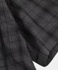 LETTERCOMO Airy Oversized Check Short Sleeve Shirt Charcoal