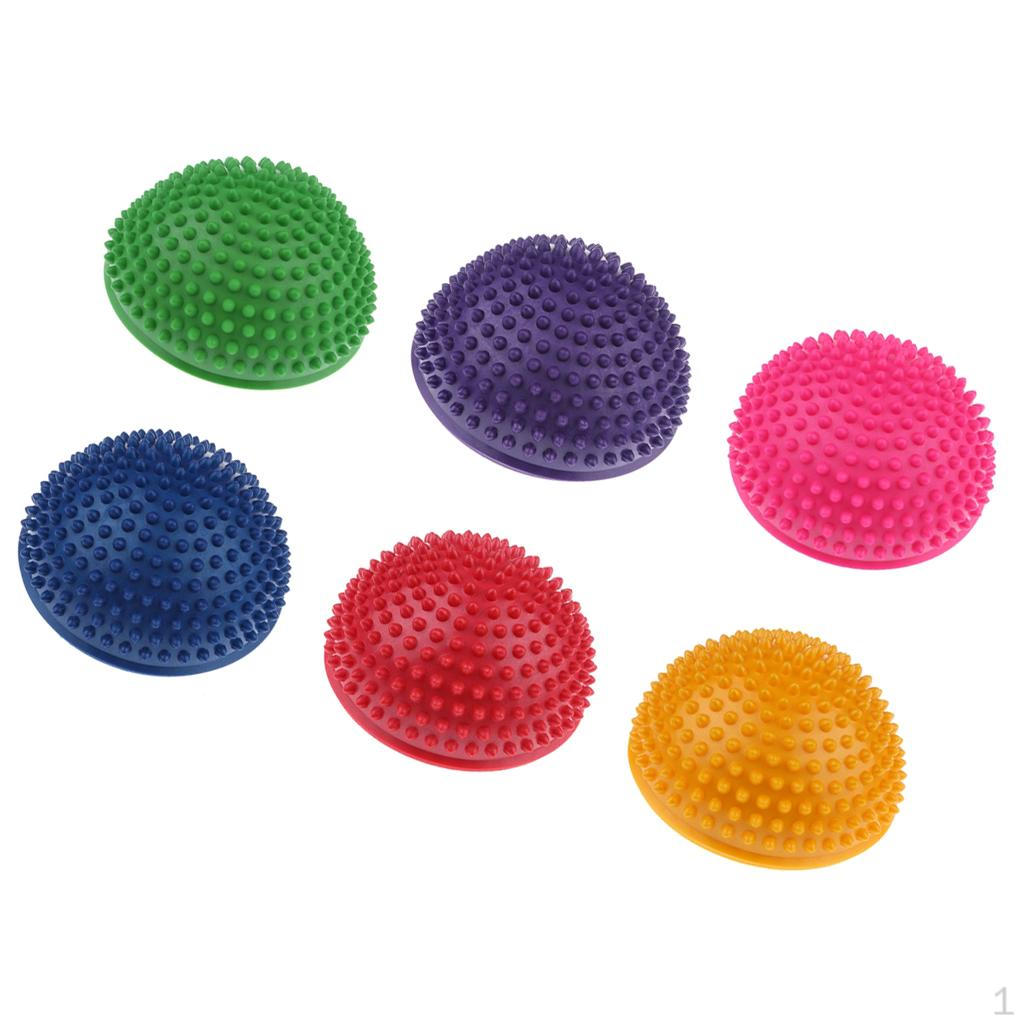6 Pieces Styled Balance Pod Half Ball Physical Fitness Exercise Adults