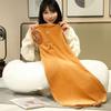 Kawaii Cartoon Capybara Plush Toy Long Pillow Creative Stuffed Hugging Body Pillow Rectangle Cushion Home Decor Gifts for Friend