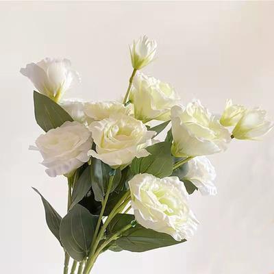 4 Heads Of Simulated Campanula Stems, Fake Flowers, Silk Flowers, Home Decor, Wedding Decorations, Wedding Bouquets, And Decorations