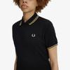 Fred Perry [Womens] Twip Tip Pleated Fred Perry Dress - Black/Champagne Afpf2611177-90A