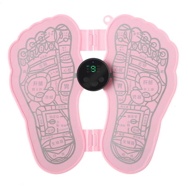 New EMS Foot Stimulator Massager Folding Portable Electric Pulse Foot Muscle Massage Improve Blood Circulation Health Care Mat