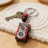Keychain Lightweight Portable LED Sound Light Design Retro Camera Shape Key Chain Bag Backpack Keyring Pendant Accessory