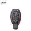 1Set Leather Car Key Case Bag Protection Cover For Mercedes Benz W210 W211 W212 W124 W176 W202 W205 GLK SLK Accessories