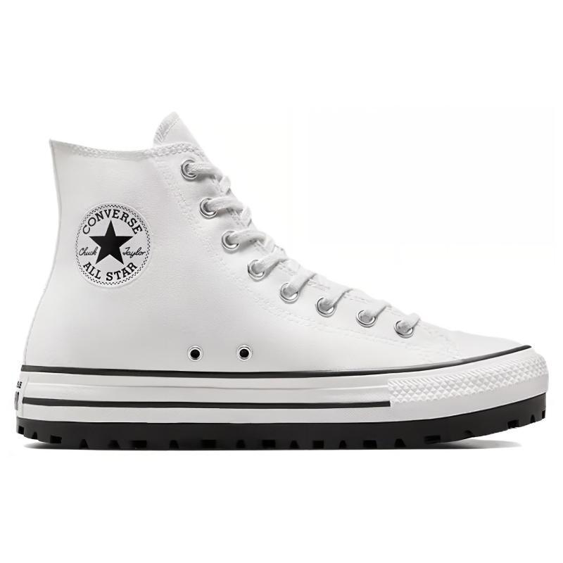 Converse All Star City Trek Comfortable and Versatile Breathable High Top Canvas Shoes Unisex White