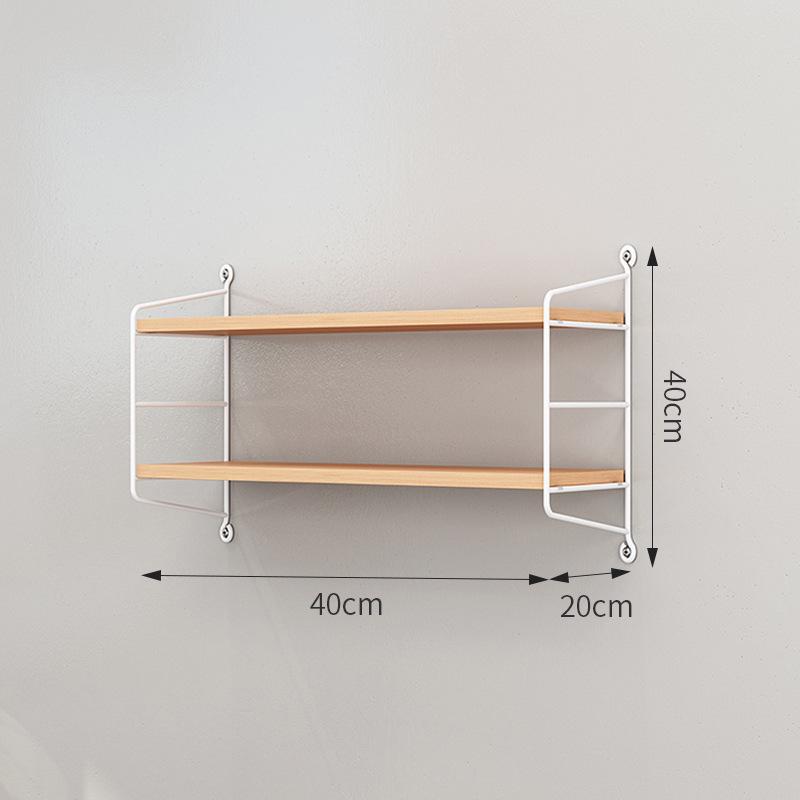 Modern Wall Bookshelf: Simple Multi-Layer Nordic Storage Rack