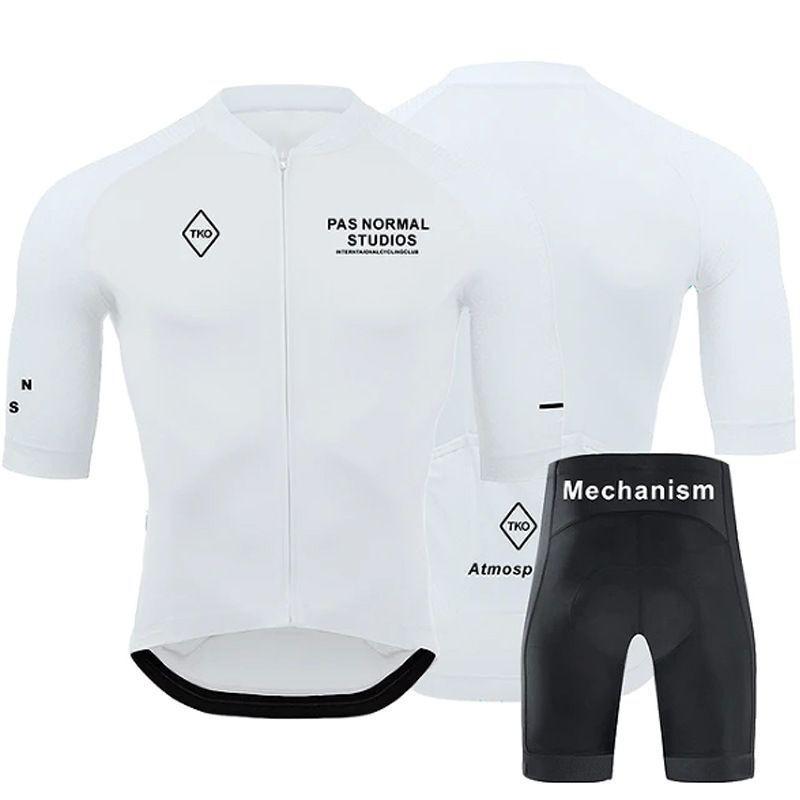 Mens Cycling Jersey Set Short Sleeve Road Bike Kit Quick Dry Riding Outfit