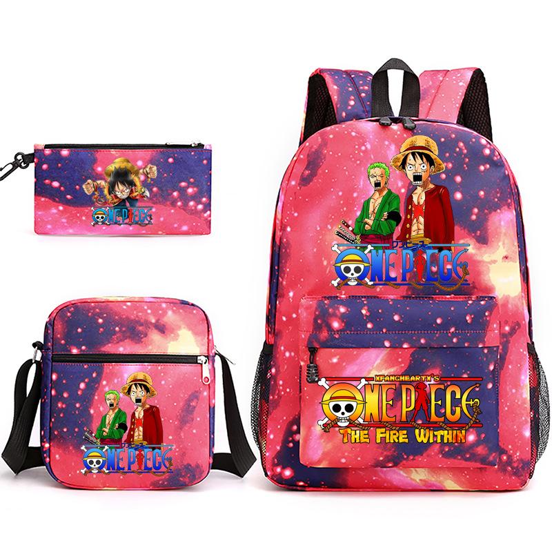 2022 Independent Station Starry Sky 3-piece set ONE PIECE backpack shoulder bag pencil case