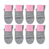 Black socks, women's summer black socks, women's plain socks, 8 pairs, mid-calf, Crocodile, black, white, gray, student socks