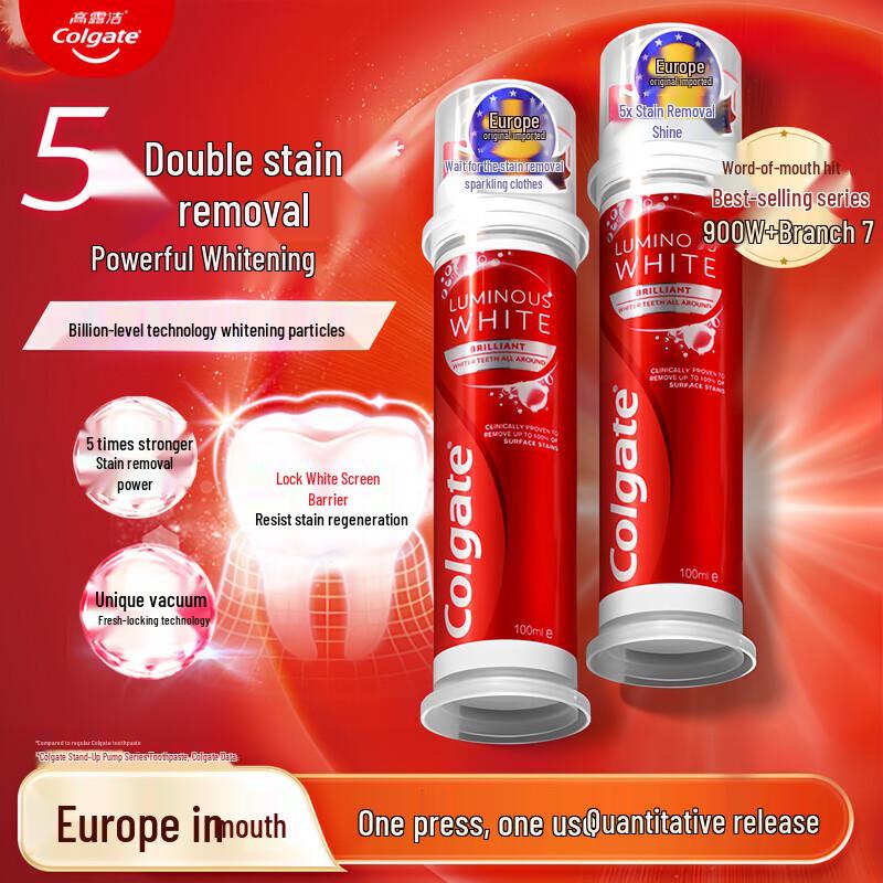 Colgate Dazzling White Stain Removal Toothpaste with Upright Pump