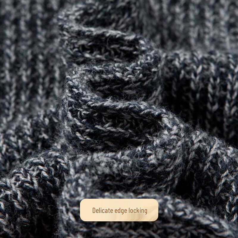 Pánský svetr s kulatým výstřihem ze 100% merino vlny 540G vysoké gramáže