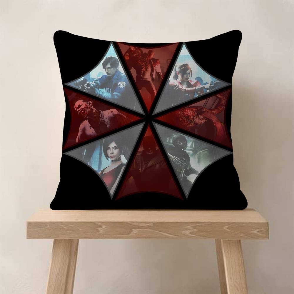 Game R-Resident E-Evil U-Umbrella Pillowcase Toon Gift Cushion Cover Bedroom Home Sofa Chair Seat Decor Pillow Case