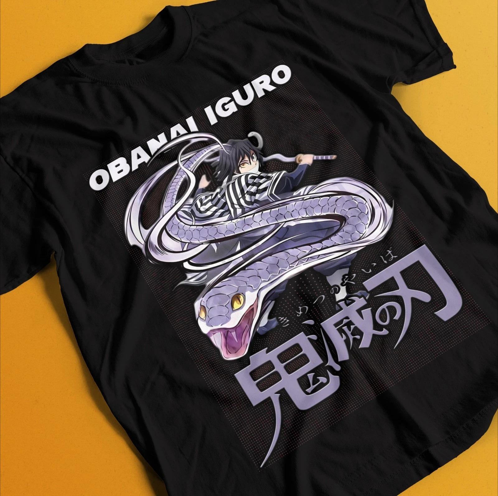 

Demon Slayer Shirt Obanai Iguro Tshirt Zenitsu TShirt Muzan Tanjiro Doma Tee Summer Unisexs and Womens Breathable Tshirt Top S