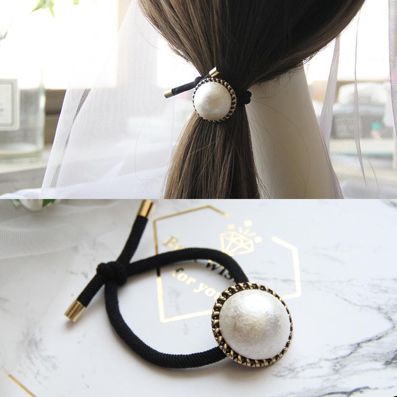 Korean Rhinestone Elegant Scrunchies Women Girls Elastic Hair Rubber Band Accessories Tie Hair Ring Rope Headdress