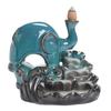 1pc Ceramic Handicrafts Lotus Elephant Backflow Incense Burner Incense Censer Home Ornament Tea Pet (Without Incense)