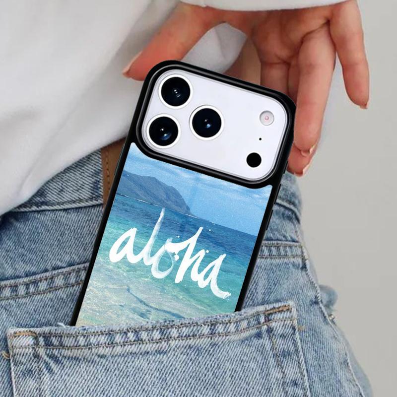 Hello Hawaii Aloha Beaches Phone Case for iPhone 16e 15 14 13 12 17 Pro Max Plus Air 17pro Cover Coque