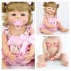 BZDOLL 55cm Full Silicone Reborn Baby Doll Toy Girl Boneca Vinyl Newborn Princess Toddler Bebe Alive Birthday Gift Shower Toy