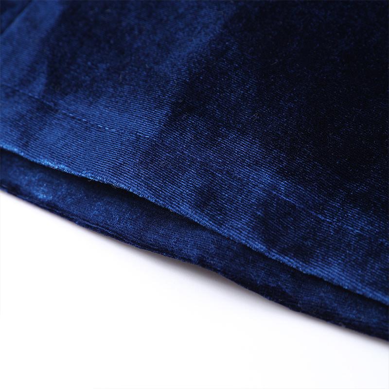 Party Velvet Blue Pleated Dress Urban Backless Tube Corsetry-inspired Female Dress 2025 Elegant Lady High Streetwear New
