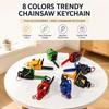 Pull Rope Power Saw Bag Pendant Clockwork Logging Saw Toy  Gift Toy Key Decor