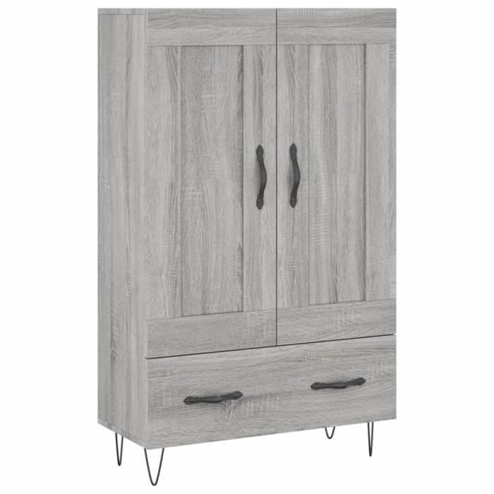 VidaXL Highboard Sonoma Grey 69.5x31x115 Cm Engineered Wood 830322