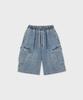 Peulojegteusseuli Signature Cargo Bermuda Pants [Medium Blue]_Hb2113