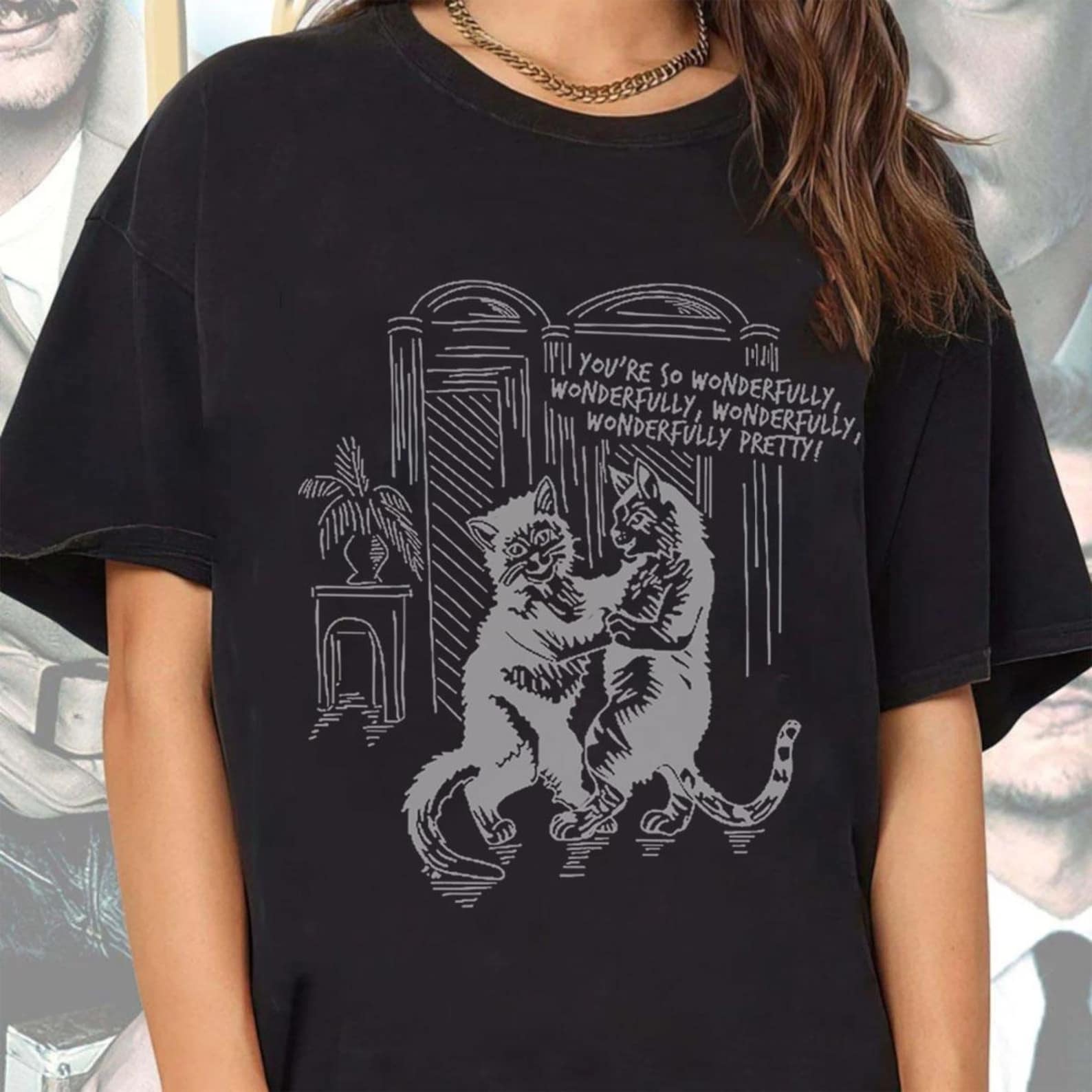 The Cure LoveCaT-Shirt, Vintage 90s Alt Rock Band Tee, Unisex Comfort Colors Shirt M