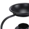 Wax Warmer Decorative Support Dry Burning Iron Tealight Holder Essential Oil Warmer for Living Room Spa Meditation V Shaped