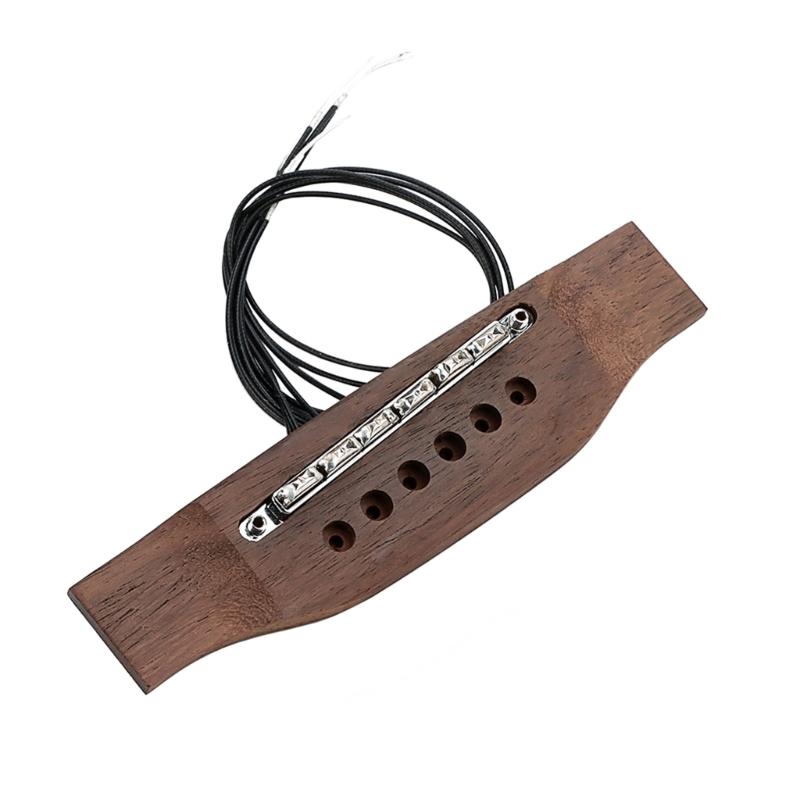 Palisander Akustikgitarren-Tonabnehmer für 6-saitige Instrumente mit E-Gitarren-ähnlicher Körnigkeit Hochleistungs-Tonabnehmer