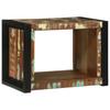 Wall Cube Brown 55 X 35 X 40 Cm Solid Upcycled Wood